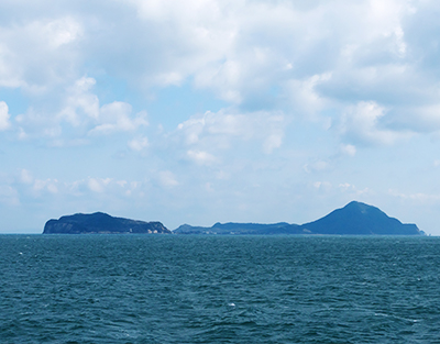 船からみた姫島村