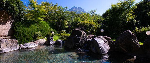 山水館の景色が綺麗な温泉