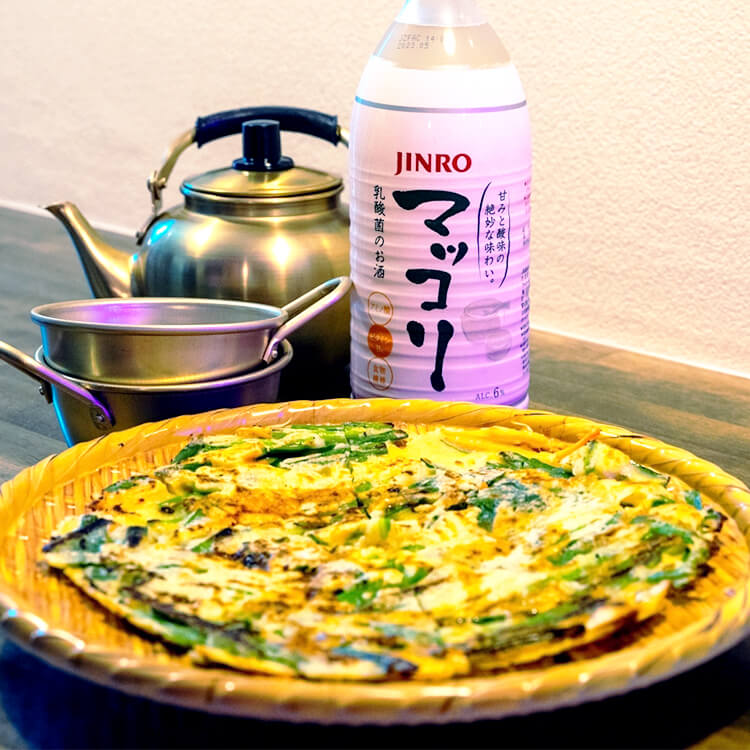 チジミとマッコリ