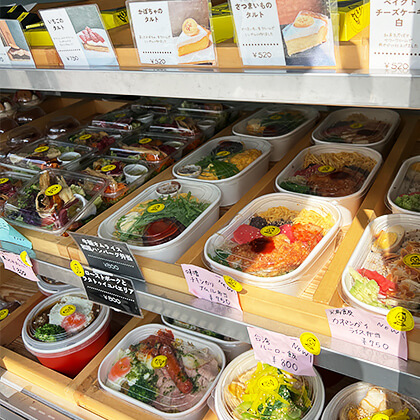 陳列されたお弁当