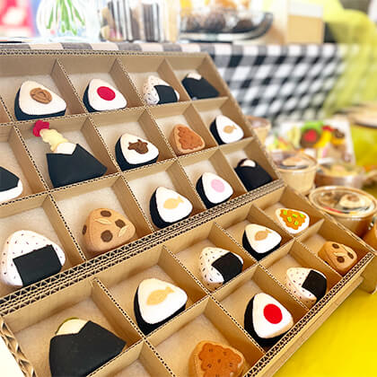 おにぎりのフェルトのおもちゃ
