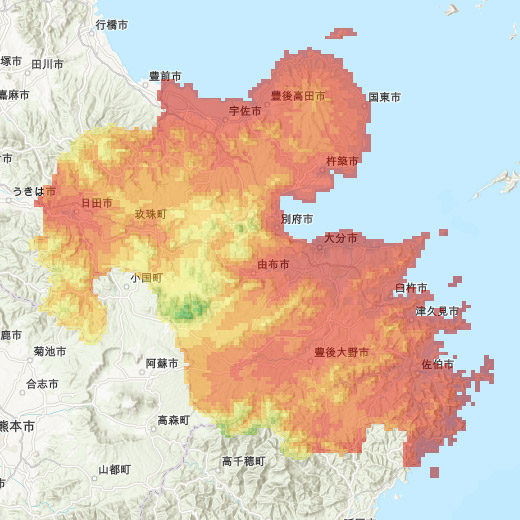 温暖化対策しなかった場合（今世紀末予測）