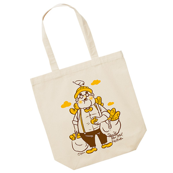 おいぱんトートバッグ黄色