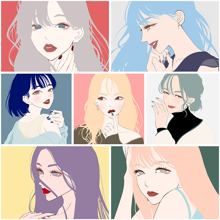 女性のイラスト