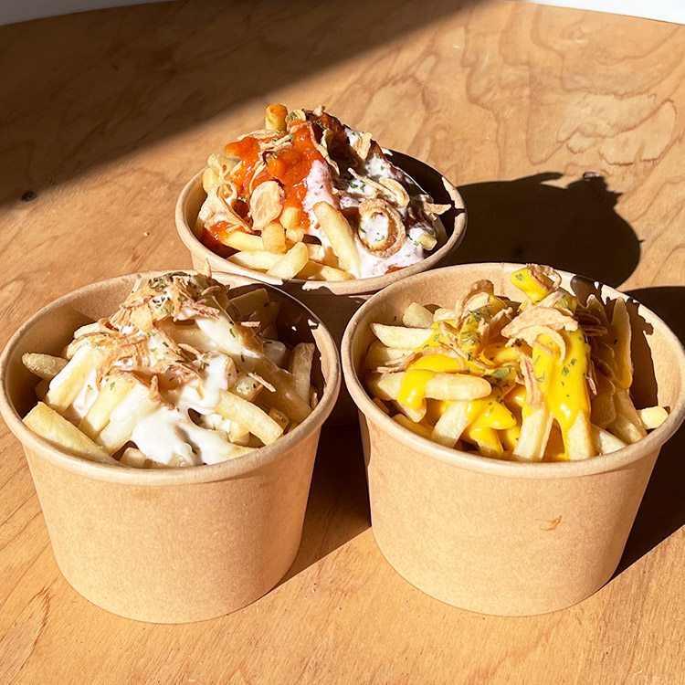 ３種類のフライドポテト